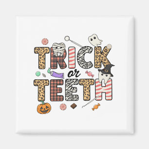 Trick Or Teeth Candy Corn Dental Hygienist Spooky Magnet