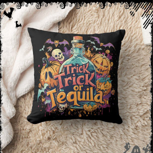 Trick or Tequila ExDesigner Halloween Cushion