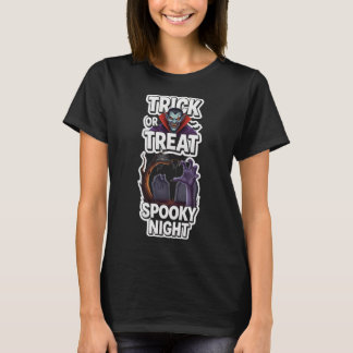 Trick or Threat Spooky Night T-Shirt