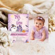 Trick Or Three Halloween Birthday Party
