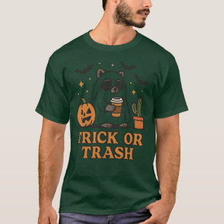Trick or Trash Shirt – Cute Racoon Halloween