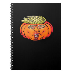 Trick Or Treason Anti Halloween Pumpkin Trumpkin Notebook