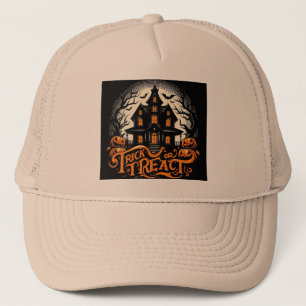 Trick or treat2 halloween trucker hat