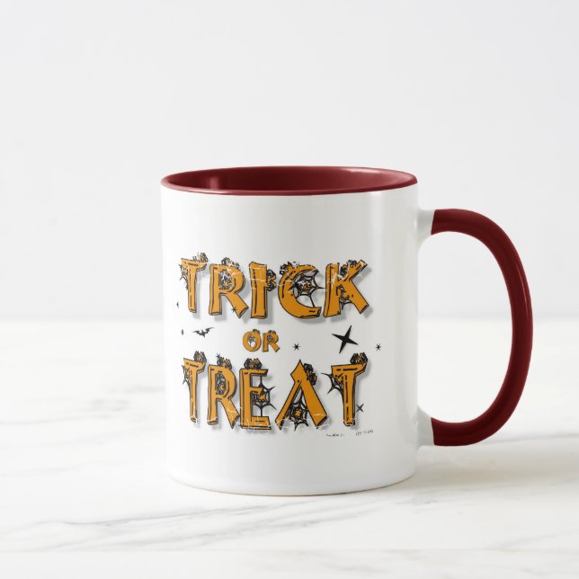 Trick or Treat -  2-sided Ringer Mug (Right)