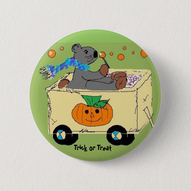 Trick or Treat 6 Cm Round Badge (Front)