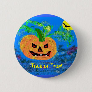 Trick or Treat 6 Cm Round Badge