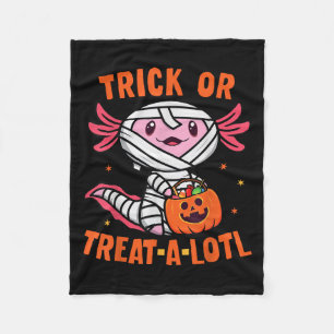 Trick Or Treat A Lotl Axolotl Halloween Costume To Fleece Blanket