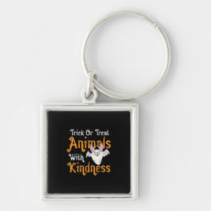 Trick Or Treat Animals With Kindness Key Ring