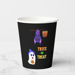 Trick Or Treat Bats Candy 31 UK October Halloween Paper Cups