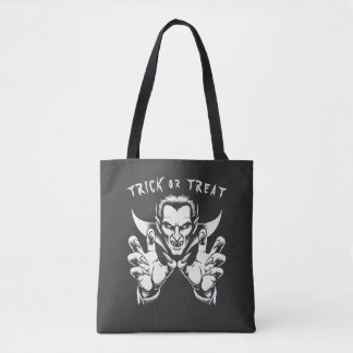 Trick or Treat, Bite's On Me Personalised Dracula Tote Bag