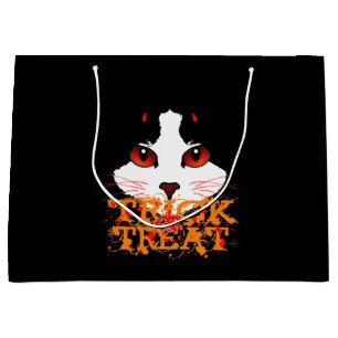 Trick or Treat Black Cat Large Gift Bag