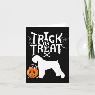 Trick Or Treat Black Russian Terrier Halloween Dog Card