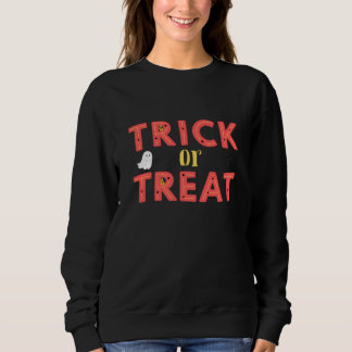Trick Or Treat Black Women's Sweatshirt