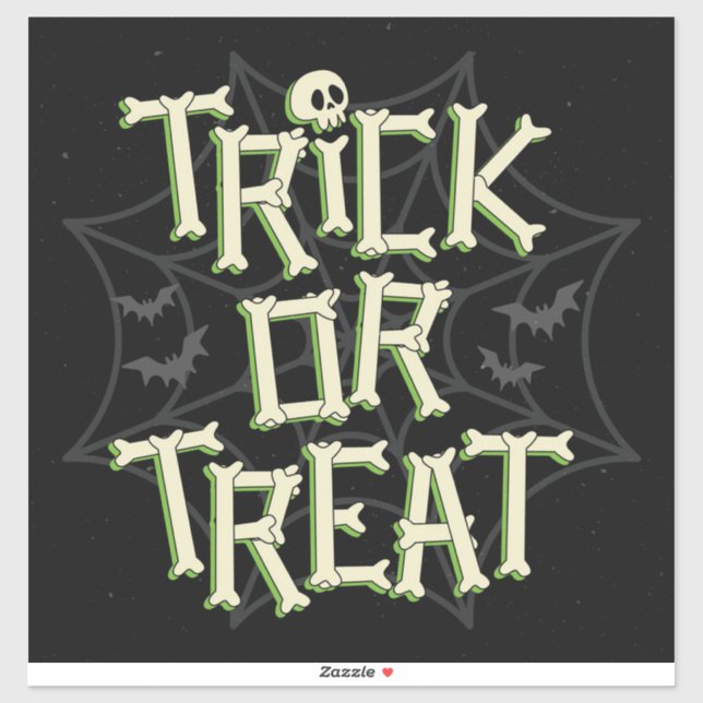 Trick or Treat Bones Typography  (Sheet)