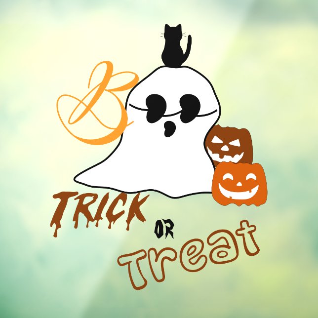 Trick Or Treat Boo with Back Cat and Pumpkin (Sheet 3)