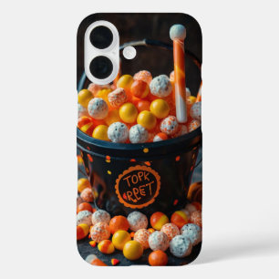 Trick or Treat Bucket iPhone 16 Case
