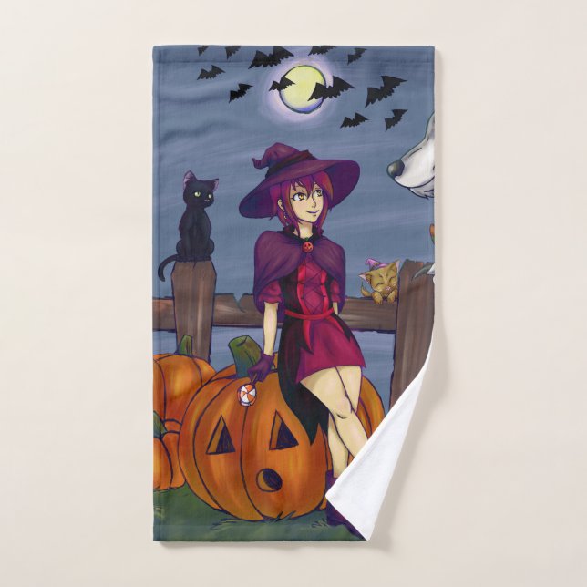 Trick or Treat Buddies Bath Towel Set (Hand Towel)