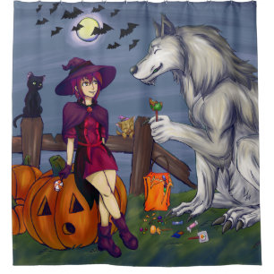 Trick or Treat Buddies Shower Curtain