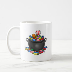 Trick or Treat Candy Cauldron Coffee Mug