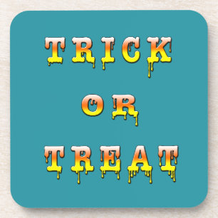 Trick or Treat Candy Cone Version Coaster