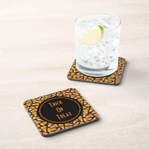 Trick Or Treat Candy Corn Coasters