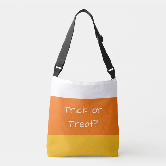 Trick or Treat? Candy Corn Crossbody Bag (Front)