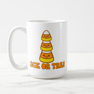 Trick Or Treat Candy Corn - Cute Kawaii Hall Coffee Mug