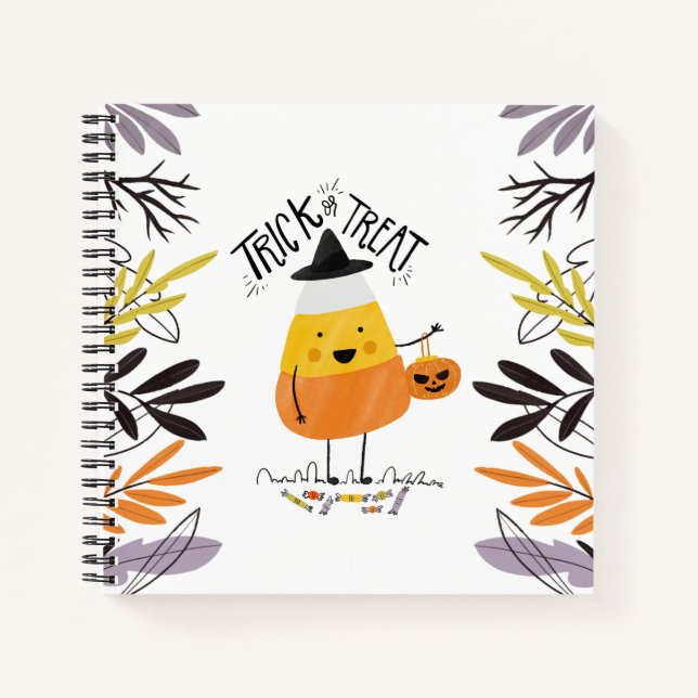 Trick or Treat Candy Corn Halloween | Notebook (Front)