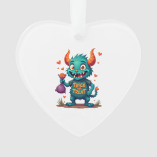 Trick or Treat Candy Monster � Halloween T-Shirt D Ornament
