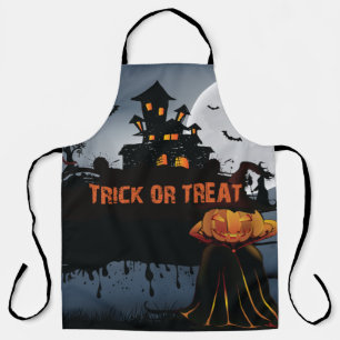 Trick or treat castle   apron