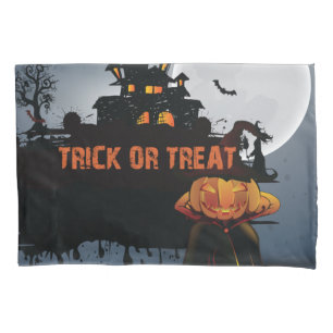 Trick or treat castle pillowcase