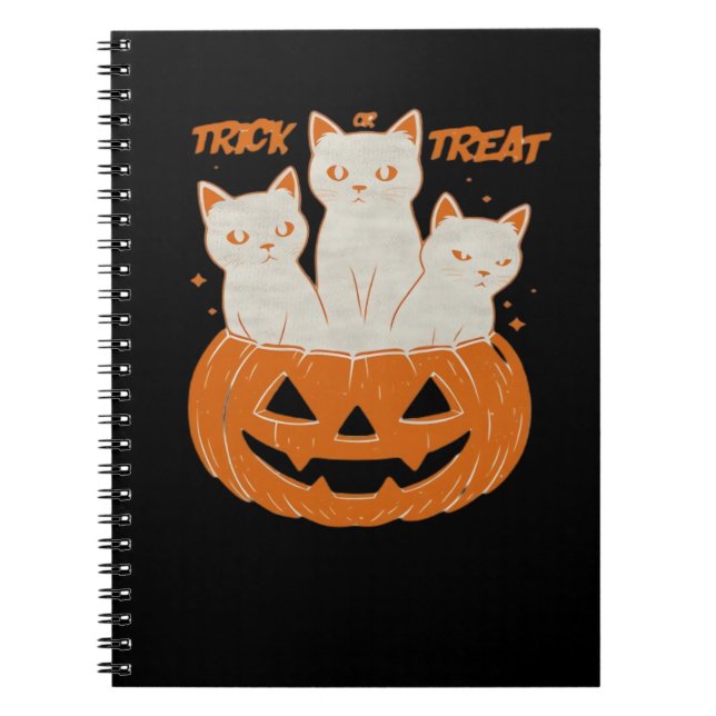Trick or Treat cats Classic T-Shirt Notebook (Front)