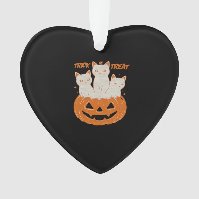 Trick or Treat cats Classic T-Shirt Ornament (Front)