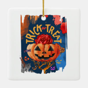Trick or Treat Ceramic Ornament