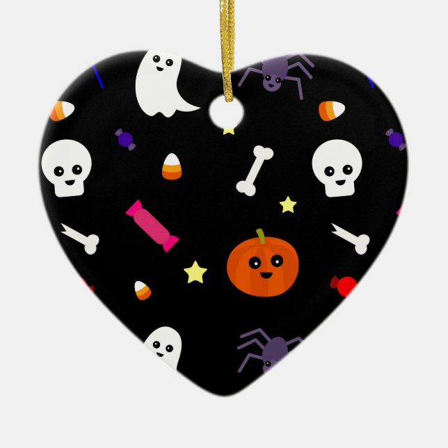 trick or treat ceramic tree decoration (Front)