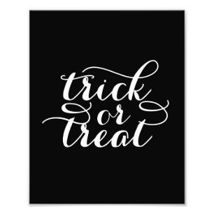 Trick or Treat Chic   Halloween Art Print