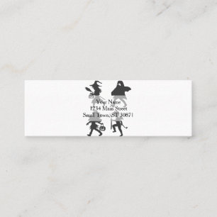 Trick  or treat - Choose background color Mini Business Card