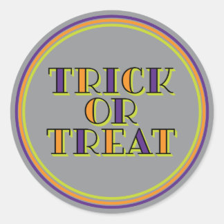 Trick or Treat Classic Round Sticker