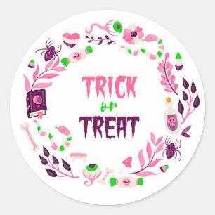 Trick or Treat Classic Round Sticker