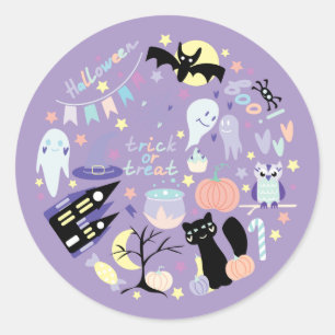 Trick or Treat  Classic Round Sticker