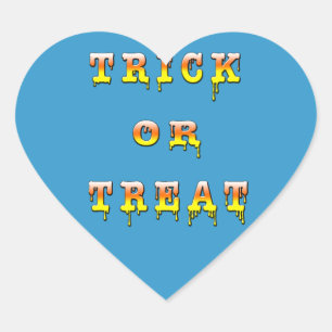 Trick or Treat (corn candy colour) Heart Sticker
