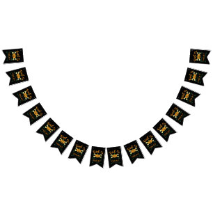 Trick or treat crossbones Halloween pumpkin  Bunting