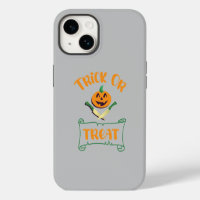 Trick or treat crossbones Halloween pumpkin face