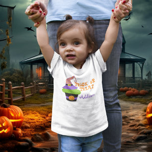 Trick or Treat Cupcake Custom Toddler T-Shirt
