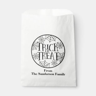 Trick or Treat Custom Halloween Favour Bags
