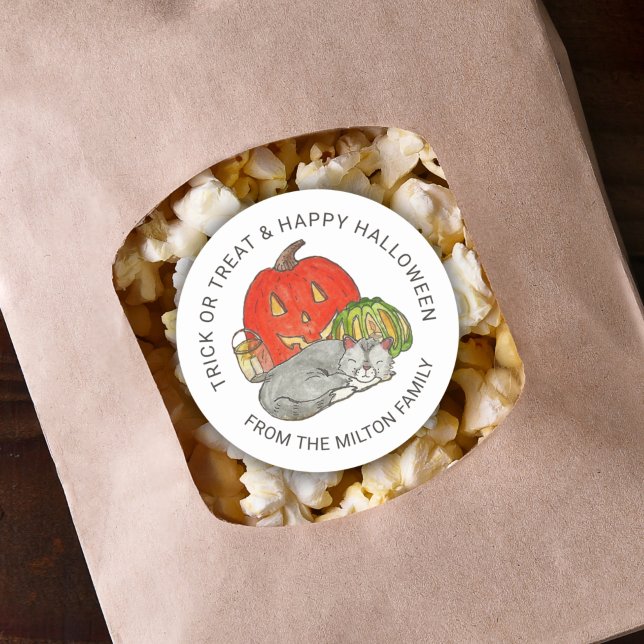 Trick or Treat Cute Cat Stickers (Creator Uploaded)