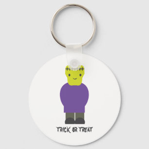 Trick or Treat- Cute Frankenstein Key Ring