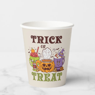 Trick Or Treat – Cute Halloween Coffee Brew Paper Cups