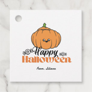 Trick or Treat cute halloween party invitations Favour Tags
