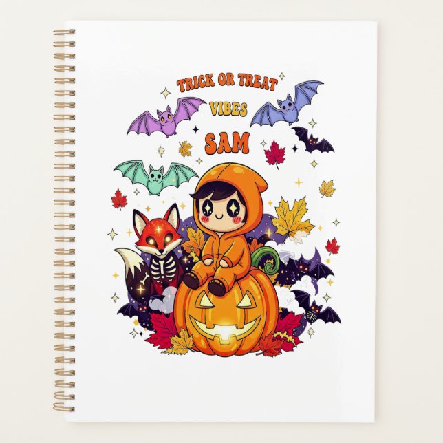 Trick or Treat Cute Halloween Planner (Front)